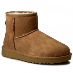 Promos Ugg Magasin 3 Femme Chaussures UGG - W Classic Mini II 1016222 W/Che Marron
