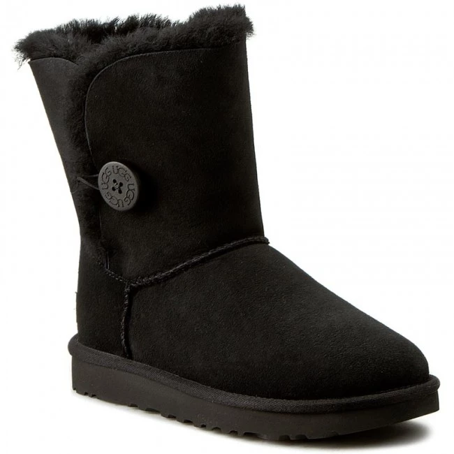 Femme Chaussures UGG - W Bailey Button II 1016226 W/Blk Noir