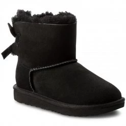 Unisexe Chaussures UGG - K Mini Bailey Bow II 1017397K K/Blk Noir