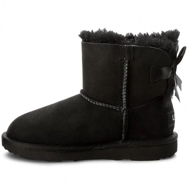 Unisexe Chaussures UGG - K Mini Bailey Bow II 1017397K K/Blk Noir 7 Unisexe Chaussures UGG - K Mini Bailey Bow II 1017397K K/Blk Noir – Image 5