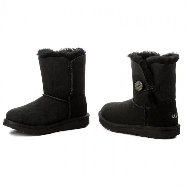 Enfant Chaussures Ugg - K Bailey Button II 1017400K K/Blk Noir 4 Enfant Chaussures Ugg - K Bailey Button II 1017400K K/Blk Noir – Image 2
