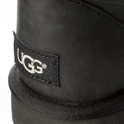 Femme Chaussures UGG - Classic Short Leather 1016559 W/Blk Noir -Promos Ugg Magasin 0000200150260 6 ai