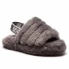 Femme Chaussons UGG - K Fluff Yeah Slide 1098494K K/Chrc Gris -Promos Ugg Magasin 0000200673400 01 ts