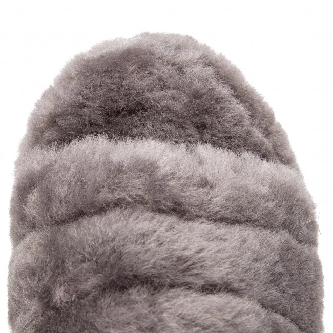 Femme Chaussons UGG - K Fluff Yeah Slide 1098494K K/Chrc Gris 6 Femme Chaussons UGG - K Fluff Yeah Slide 1098494K K/Chrc Gris – Image 4
