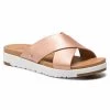 Femme Mules / Sandales De Bain UGG - W Kari Metallic 1092669 W/Rgl Beige -Promos Ugg Magasin 0000201160107 01 mf
