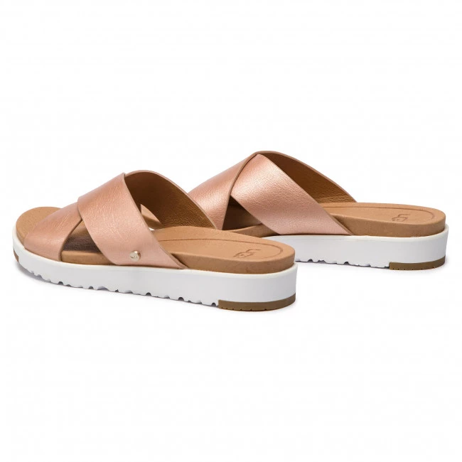 Femme Mules / Sandales De Bain UGG - W Kari Metallic 1092669 W/Rgl Beige 5 Femme Mules / Sandales De Bain UGG - W Kari Metallic 1092669 W/Rgl Beige – Image 3