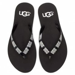 Femme Tongs UGG - W Simi 1099831 W/Blk Noir -Promos Ugg Magasin 0000201160473 04 yt