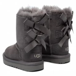 Enfant Chaussures Ugg - T Bailey Bow II 1017394T Grey Gris -Promos Ugg Magasin 0000201686669 03 ts