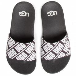 Enfant Mules / Sandales De Bain Ugg - K Beach Slide 1107981K Bwht Noir -Promos Ugg Magasin 0000206869951 05 wj