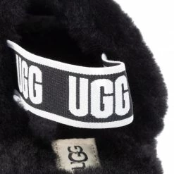 Enfant Chaussons Ugg - K Fluff Yeah Slide 1098494K Blk Noir -Promos Ugg Magasin 0000206869999 06 wj