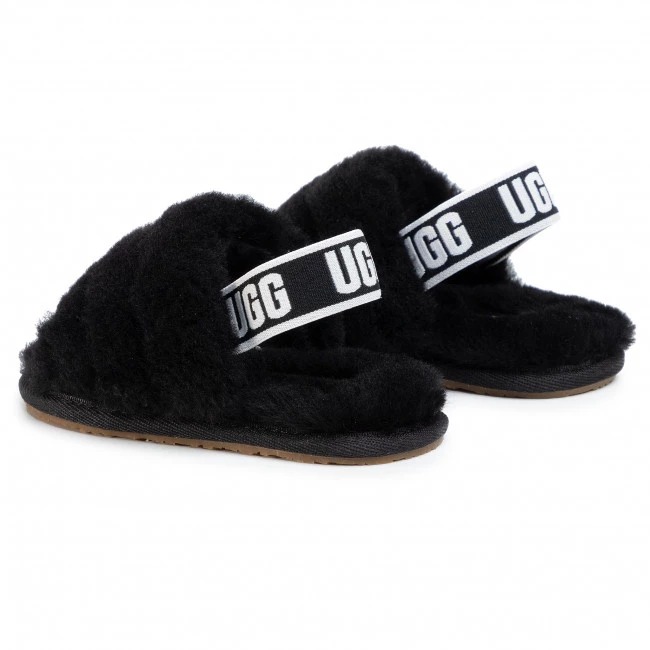 Enfant Chaussons UGG - T Fluff Yeah Slide 1098579T Blk Noir 5 Enfant Chaussons UGG - T Fluff Yeah Slide 1098579T Blk Noir – Image 3