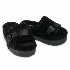 Femme Chaussons UGG - W Fluffita 1113475 Blk Noir -Promos Ugg Magasin 0000207335233 05 rz