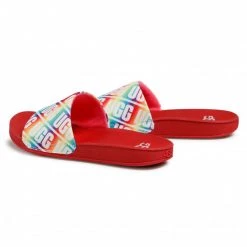 Enfant Mules / Sandales De Bain Ugg - K Beach Slide 1107981K Rbw Blanc, Multicolore -Promos Ugg Magasin 0000208309738 03 rz