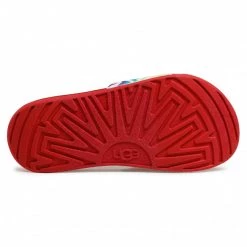 Enfant Mules / Sandales De Bain Ugg - K Beach Slide 1107981K Rbw Blanc, Multicolore -Promos Ugg Magasin 0000208309738 04 rz