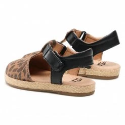 Enfant Espadrilles Ugg - T Emmery Leopard 1121493T Tan Marron, Multicolore -Promos Ugg Magasin 0000208309936 02 rz