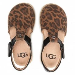 Enfant Espadrilles Ugg - T Emmery Leopard 1121493T Tan Marron, Multicolore -Promos Ugg Magasin 0000208309936 06 rz