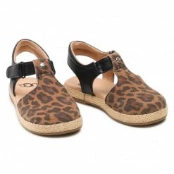 Enfant Espadrilles Ugg - T Emmery Leopard 1121493T Tan Marron, Multicolore -Promos Ugg Magasin 0000208309936 07 rz