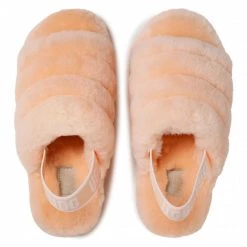 Femme Chaussons UGG - W Fluff Yeah Slide 1095119 Scll Orange -Promos Ugg Magasin 0000208310390 06 rz