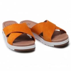 Femme Mules / Sandales De Bain UGG - W Kari 1117278 Cpsd Orange -Promos Ugg Magasin 0000208310680 03 rz