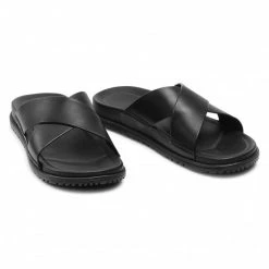Homme Mules / Sandales De Bain Ugg - M Wainscott Slide 1117476 Blle Noir -Promos Ugg Magasin 0000208310819 07 rz