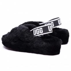 Femme Chaussons UGG - W Fab Yeah 1117935 Blk Noir -Promos Ugg Magasin 0000208310987 03 mg