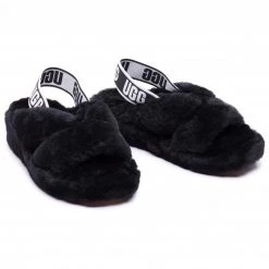 Femme Chaussons UGG - W Fab Yeah 1117935 Blk Noir -Promos Ugg Magasin 0000208310987 07 mg