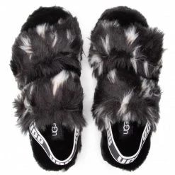 Femme Chaussons UGG - W Oh Yeah Spots 1118165 Blk Noir -Promos Ugg Magasin 0000208311083 06 kt