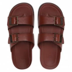 Homme Mules / Sandales De Bain UGG - M Wainscott Buckle Slide 1119530 Clth Marron -Promos Ugg Magasin 0000208311441 05 rz