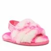 Enfant Chaussons UGG - T Fluff Yeah Slide Marble 1123638T Prspk Blanc, Rose -Promos Ugg Magasin 0000208890113 01 rz