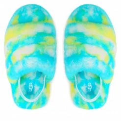 Enfant Chaussons Ugg - K Fluff Yeah Slide Marble 1123636K Obls Bleu -Promos Ugg Magasin 0000208890144 06 rz