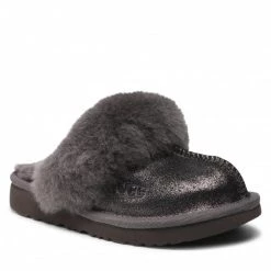 Enfant Chaussons UGG - K Cozy II Metallic Glitter 1121094K Mtl Gris