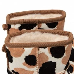 Enfant Chaussures Ugg - Kid's Classic Mini Cow Print 1123619K Che Marron, Multicolore -Promos Ugg Magasin 0000208890748 06 fp