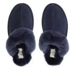 Femme Chaussons UGG - W Scuffette II 1106872 Sngh Bleu Marine -Promos Ugg Magasin 0000208954457 06 bs kopia
