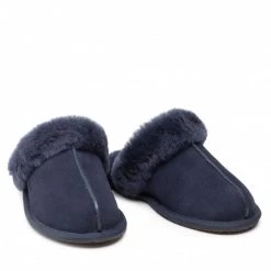 Femme Chaussons UGG - W Scuffette II 1106872 Sngh Bleu Marine -Promos Ugg Magasin 0000208954457 08 bs kopia