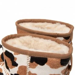 Femme Chaussures UGG - W Classic Mini Cow Print 1123353 Che Marron -Promos Ugg Magasin 0000208954846 03 sw
