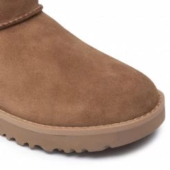 Femme Chaussures UGG - W Classic Mini Logo Zip 1122671 Che Marron -Promos Ugg Magasin 0000208954860 03 pa