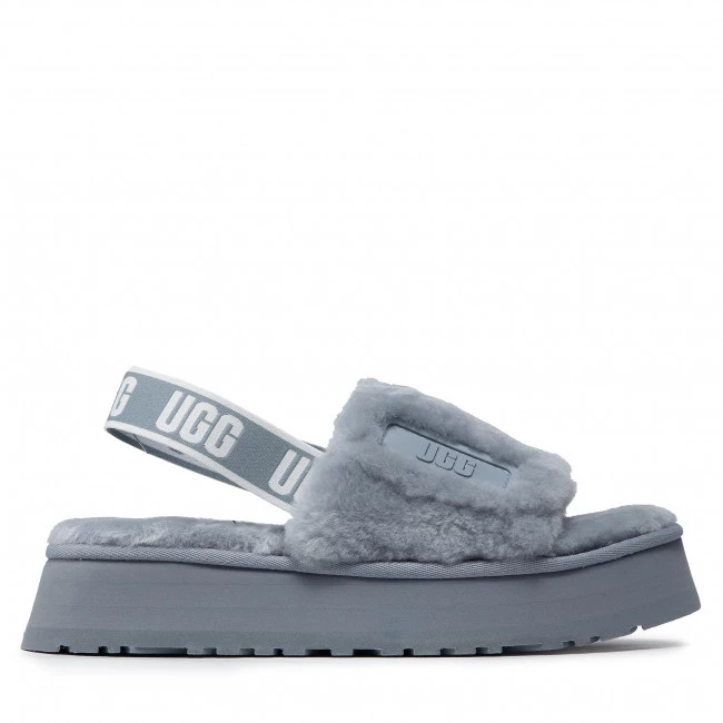 Femme Chaussons UGG - W Disco Slide 1112258 Afg Gris 4 Femme Chaussons UGG - W Disco Slide 1112258 Afg Gris – Image 2