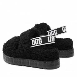 Femme Chaussons UGG - W Oh Fluffita 1120876 Blk Noir -Promos Ugg Magasin 0000208956116 02 rz