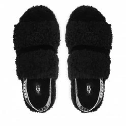 Femme Chaussons UGG - W Oh Fluffita 1120876 Blk Noir -Promos Ugg Magasin 0000208956116 07 d rz