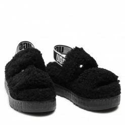 Femme Chaussons UGG - W Oh Fluffita 1120876 Blk Noir -Promos Ugg Magasin 0000208956116 08 rz