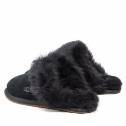 Femme Chaussons UGG - W Scuff Sis 1122750 Blk Noir -Promos Ugg Magasin 0000208956253 02 mf