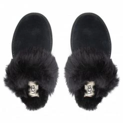 Femme Chaussons UGG - W Scuff Sis 1122750 Blk Noir -Promos Ugg Magasin 0000208956253 07 mf