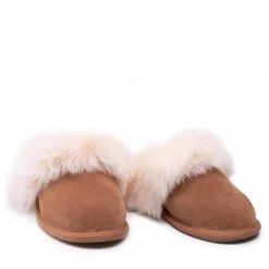 Femme Chaussons UGG - W Scuff Sis 1122750 Che Marron -Promos Ugg Magasin 0000208956260 08 ks
