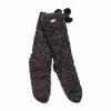 Accessoires Chaussettes Hautes Femme UGG - W Pom Pom Fleece Lined Crew Sock R.OS 1014837 Nht Noir -Promos Ugg Magasin 0190108143843 0033