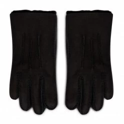 Accessoires Gants Homme Ugg - M Contrast Sheepskin Tech Glv 18712 Black Noir