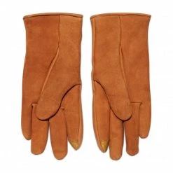 Accessoires Gants Homme UGG - M Tabbed Splice Vent Lthr Glv 18832 Chestnut Marron -Promos Ugg Magasin 0191459122099 0104