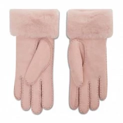 Accessoires Gants Femme Ugg - W Turn Cuff Glove 17369 Pcd Rose -Promos Ugg Magasin 0191459122525 0042