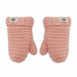 Accessoires Ensemble Bonnet + Gants UGG - K Infant Knit Set 20124 Pcd Rose -Promos Ugg Magasin 0191459127353 0004