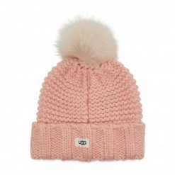 Accessoires Ensemble Bonnet + Gants UGG - K Infant Knit Set 20124 Pcd Rose -Promos Ugg Magasin 0191459127353 0008