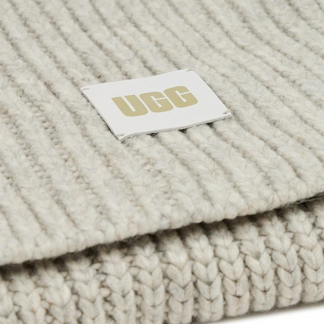 Accessoires Ensemble Bonnet + écharpe UGG - W Chunky Rib Knit Set 20270 Lgry Gris 7 Accessoires Ensemble Bonnet + écharpe UGG - W Chunky Rib Knit Set 20270 Lgry Gris – Image 5